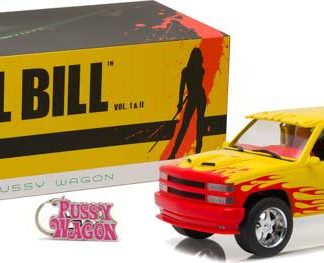 GREENLIGHT CHEVROLET C-2500 CREW CAB SILVERADO-KILL BILL PUSSY WAGON 1/18