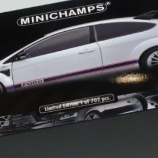 MINICHAMPS FORD FOCUS RS 2010 WHITE-LEMANS CLASSIC EDITION-1967 FORD Mk.IIB TRIBUTE