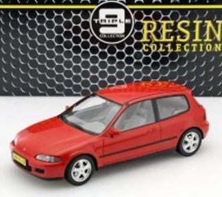 TRIPLE 9-RESIN SEALED HONDA CIVIC VTI HACTHBACK 1993 RED 1/18