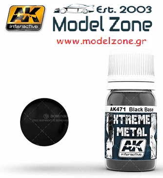 XTREME METAL - BLACK BASE 30ML AK471