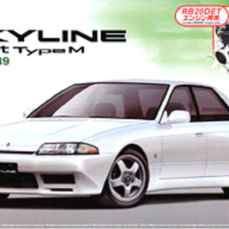 AOSHIMA 043387 NISSAN SKYLINE GTS-T TYPE M HCR32+ENGINE