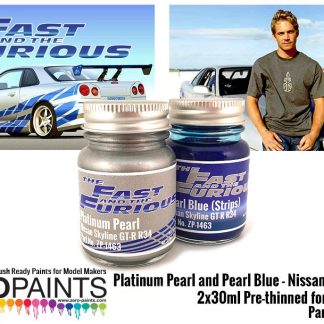 ZP-1463 NISSAN SKYLINE R34 PLATINUM PEARL-PEARL BLUE F+F