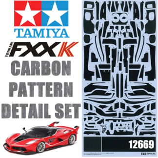 TAMIYA 12669 FXX-K CARBON PATTERN DECAL SET