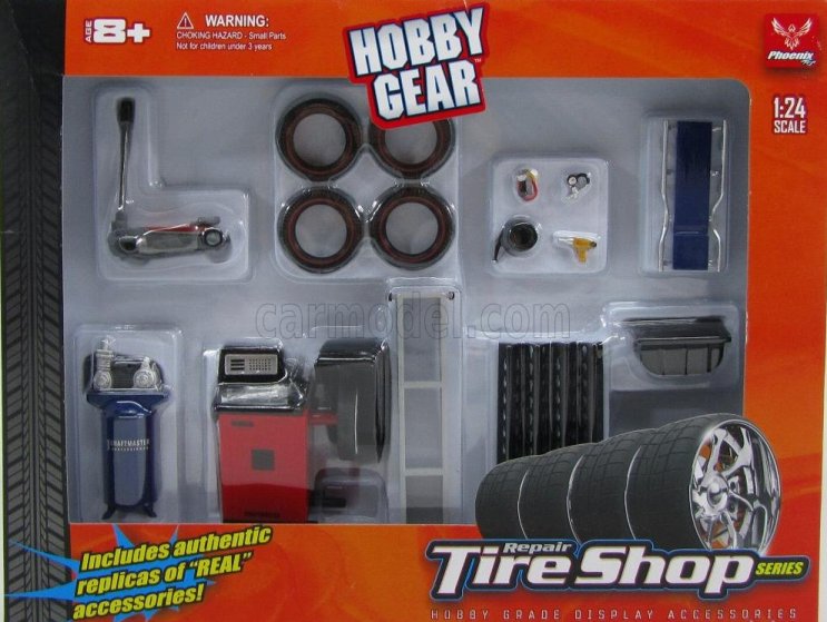 1:24 Hobby Gear 18422 Garage Werkstatt Zubehör Reifenhandel Tire Shop