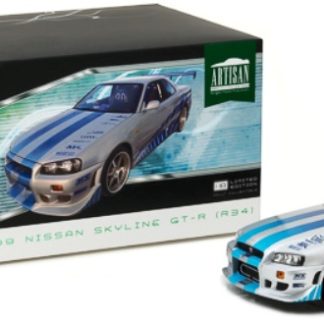 GREENLIGHT BRAINS 1999 NISSAN SKYLINE GT-R R34 2F+2F 2003  1/18