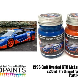 MCLAREN F1 GTR - GULF LIVERIED GTC 1996  2x30ml  ZP-1509