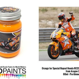 FLUORESCENT ORANGE - REPSOL HONDA RC212V STONER LIVERY ARAGON 2011  60ml  ZP-1506