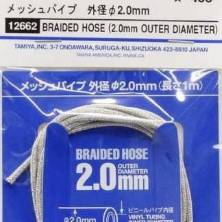 TAMIYA 12662 BRAIDED HOSE 1m/2.0mm DIAMETER