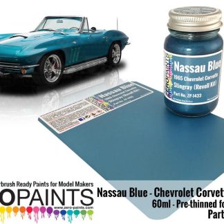 ZP-1433  NASSAU BLUE - CHEVROLET CORVETTE STINGRAY 1965  60ml