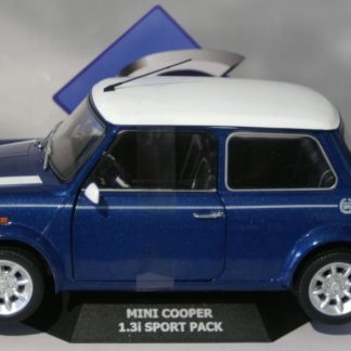 SOLIDO  MNI COOPER - BLUE + WHITE ROOF  1/18