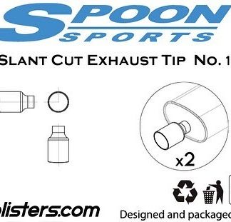 SPOON SLANT CUT EXHAUST TIP 1/24 13001