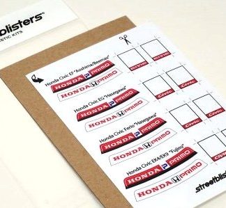 WINDSHIELD BANNER - HONDA PRIMO 1/24 14000