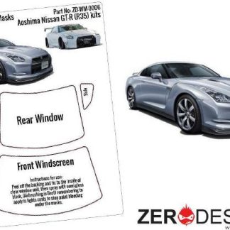 WINDOW PAINTING MASKS - AOSHIMA NISSAN GT-R R35 KITS