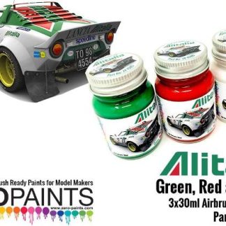 ALITALIA LANCIA - GREEN, RED , WHITE PAINT SET  3x30ml  ZP-1580