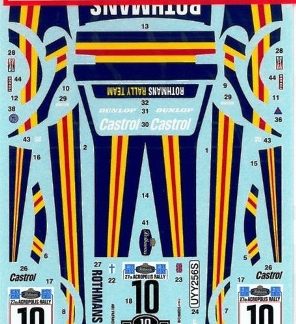 STUDIO27 ESCORT RS ROTHMANS - ACROPOLIS RALLY 1980  1/24  ST27-DC723C