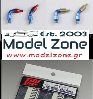 TOP STUDIO - RESIN HOSE JOINTS 2.5mm  1/12  TD23190