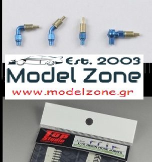 TOP STUDIO - RESIN HOSE JOINTS 1.5mm  1/12  TD23191