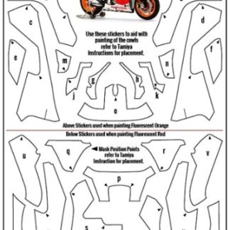 MASKING SHEET PRE-CUT - TAMIYA HONDA REPSOL RC213V  ZD-PCMS-004