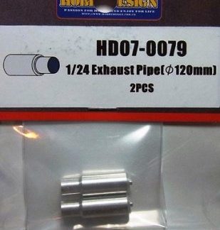 HOBBY DESIGN - EXHAUST PIPE 120mm 1/24  HD07-0079