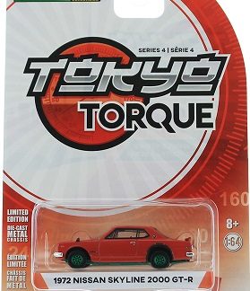 GREENLIGHT NISSAN SKYLINE 2000 GT-R 1972 RED  1/64