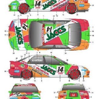 S.K DECALS - HONDA CIVIC EG9 JTCC 1994 JACCS  1/24  SK-24046