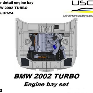 BMW 2002 TURBO - ENGINE + ENGINE BAY SET  1/24  24T023