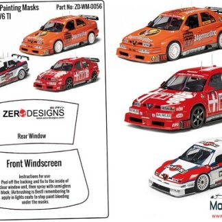 ALFA ROMEO 155 V6 TI  WINDOW PAINTING MASKS 1/24  ZD-WM-0056