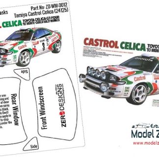 TOYOTA CASTROL CELICA WINDOW PAINTING MASKS 1/24  ZD-WM-0012