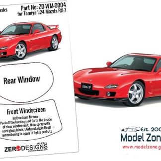 MAZDA RX-7 WINDOW PAINTING MASKS  1/24  ZD-WM-0004