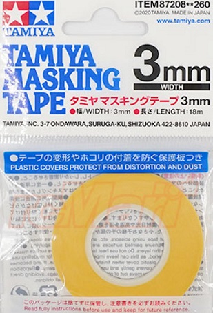 TAMIYA - MASKING TAPE 3mm x 18m 87208
