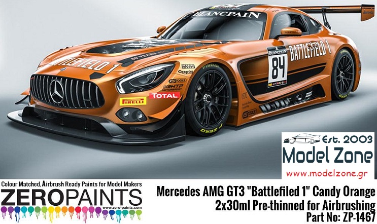 MERCEDES AMG GT3 BATTLEFIELD CANDY ORANGE 2x30mL ZP-1467