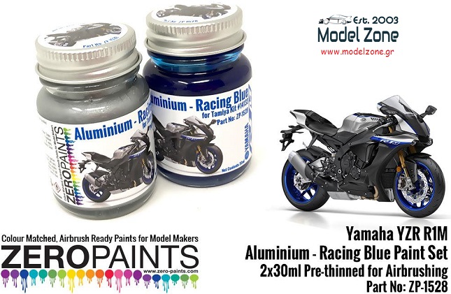 YAMAHA YZR R1M - ALUMINIUM / RACING BLUE 2x30ml ZP-1528