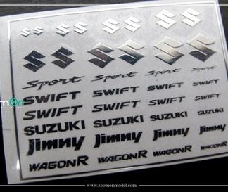 SUZUKI LOGO – METAL STICKER 1/24 + 1/43 ZD035