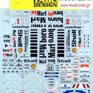 TABU - MCLAREN MP4/5 MARLBORO SHELL HONDA GOODYEAR 1/20  20066