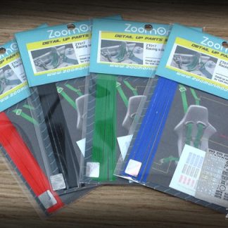 RACING SEATBELT SET - RED  1/24  ZD017
