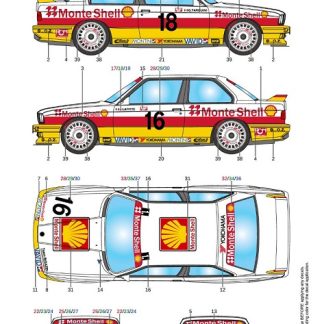 LB PRODUCTION - BMW M3 (E30) MONTE SHELL - TEAM BIGAZZI ISC 1989  1/24  LB24035