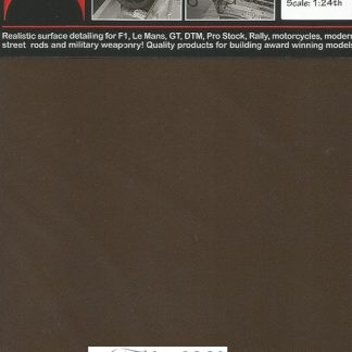 SCALE MOTORSPORT - CARBON FIBER TWILL WEAVE BLACK/BRONZE MET. 1/24  1124