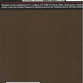 SCALE MOTORSPORT - CARBON FIBER PLAIN WEAVE BLACK/ AMBER MET.  1/24  1224