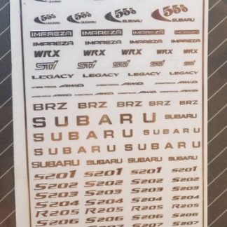 SUBARU LOGO – METAL STICKER 1/24 + 1/43 ZD014