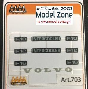 VOLVO DECALS - F10 - F12 - F16 - TURBO - INTERCOOLER 736  1/24