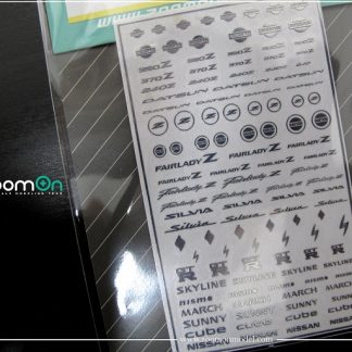 NISSAN LOGO – METAL STICKER 1/24 + 1/43 ZD015