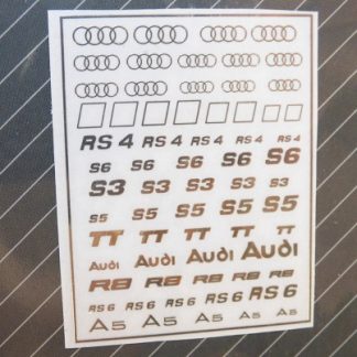 AUDI LOGO – METAL STICKER 1/24 + 1/43 ZD025