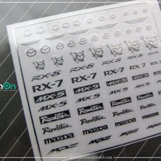 MAZDA LOGO – METAL STICKER 1/24 + 1/43 ZD028