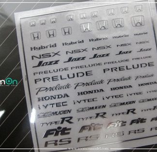 HONDA LOGO – METAL STICKER 1/24 + 1/43 ZD030
