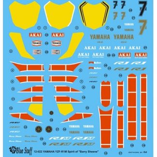 BLUE STUFF - YAMAHA YZF-R1M BARRY SHEENE 1/12 12-022