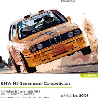 BMW  M3 E30 - CAMEL 1989+1991  1/24  DCL-DEC002