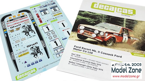 FORD ESCORT Mk.II - COSSACK FORD RAC 1976 1/24 DCL-DEC008