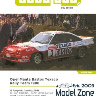 OPEL MANTA 400 Gr.B - BASTOS TEXACO RALLY TEAM 1986  1/24  DCL-DEC013