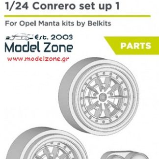 OPEL MANTA 400 - CONRERO SET-UP 1 WHEELSx4 + LIGHTSx2  1/24  DCL-PAR002