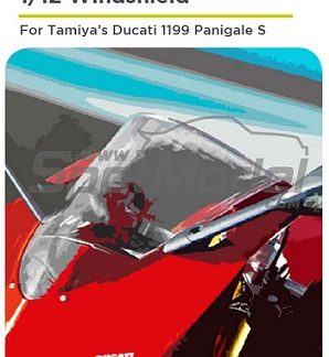 DUCATI 1199 PANIGALE S - WINDSHIELD  1/12  DCL-VAC002